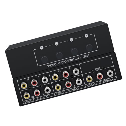 Conmutador AV de 4 canales Duty: organiza tus consolas retro y reproductores en tu salón