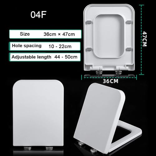 Siège de toilette avec fixation supérieure charnière réglable