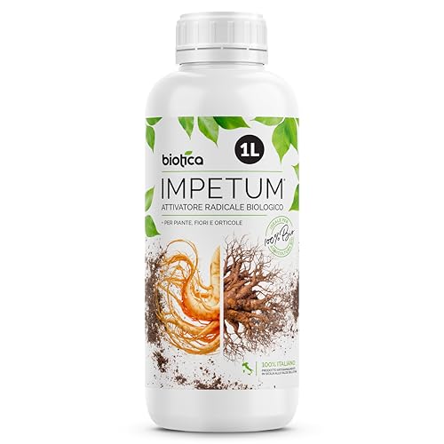 Biotica Attivatore Radicale Liquido - Radicante per Piante, Stimola la Crescita delle Radici e l’Attecchimento, a base di Humus di Lombrico - Ideale contro lo Stress da Trapianto - Impetum 1 Litro