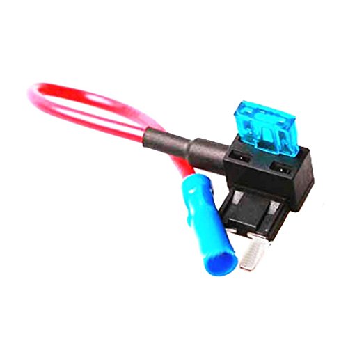 Qiorange 12v Car Add-a-circuit Fuse TAP Adapter Mini ATM APM Blade Fuse Holder Pack of 10 - Thumbnail 3