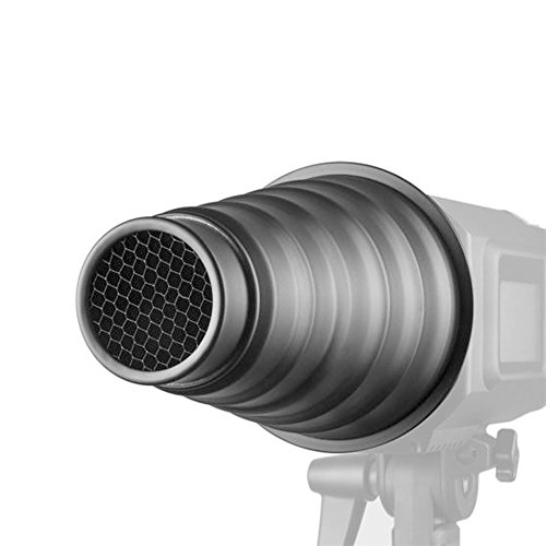 Snoot conique AD-H1 en alliage d'aluminium avec grille nid d'abeille de haute précision