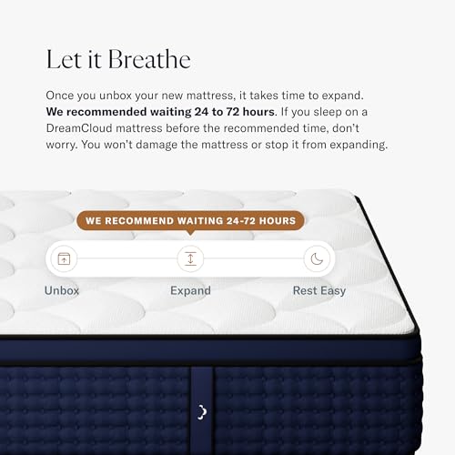 Image of DreamCloud Premier 13 inch Twin Mattress - Luxury Gel Memory Foam - 365 Night Trial - Premium Pressure-Relieving Layers - Forever Warranty - CertiPUR-US Certified