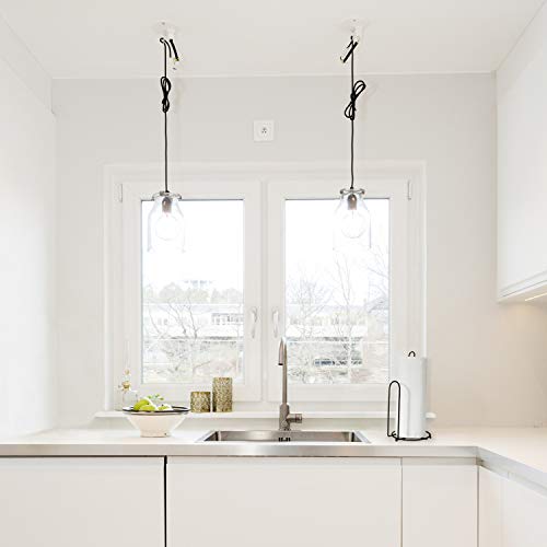 Blue Donuts Paper Towel Holder Countertop - Easy One-Handed Tear Paper Towel Holder, Farmhouse Paper Towel Holder, Black… - Image 5