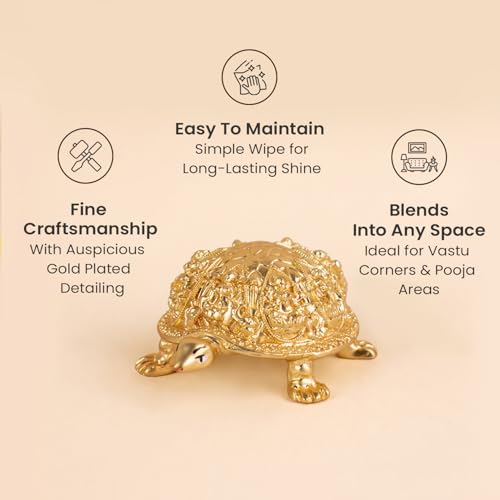 Image of Astrotalk Ashtalakshmi Tortoise Idol | Divine Laxmi Idol Carved Turtle for Wealth, Harmony & Financial Stability | Vastu Tortoise for Good Luck for Home, Pooja Room & Office | Gift for Man & Woman