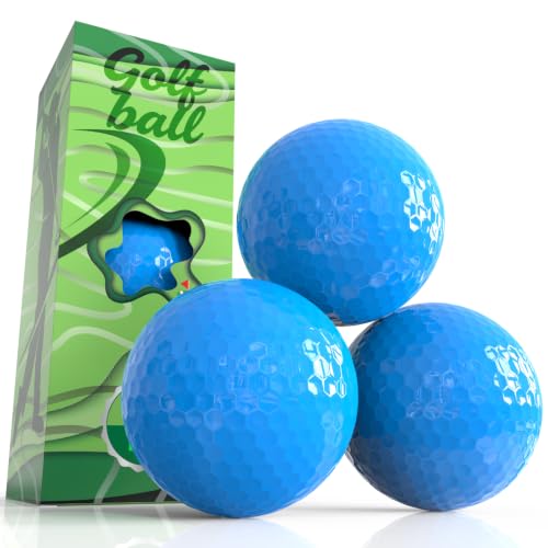 ZNLAKUNO Colored Golf Balls High Visibility Easy to Find 2-Piece Distance Golf Balls for Practice Long Distance and High Launch Performance
