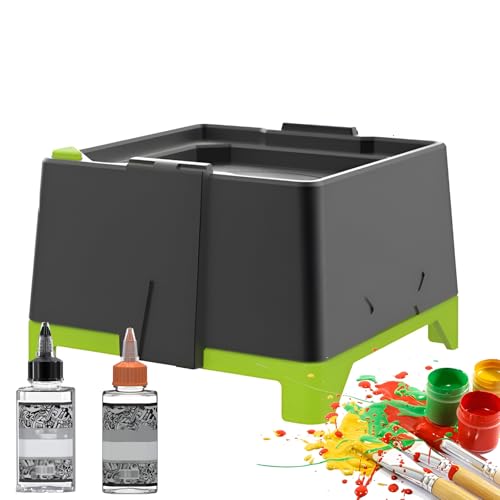 Przenośny mini mikser Vortex do malowania modeli i lakieru do paznokci. 3-stopniowa regulacja prędkości z USB-C. Zawiera metalowe wirniki i butelki do mieszania do hobby, laboratorium, akrylu