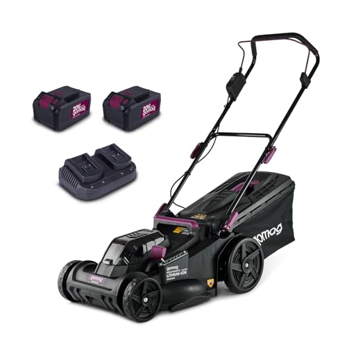 Gomag Akku Rasenmäher RSM430BL XL-Set | 43cm Schnittbreite | für 600-700...