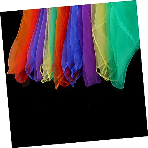 Dance Silk Scarf Square Silk Scarf Small Square Scarf Juggling Scarves Silk Scarf for Women White4