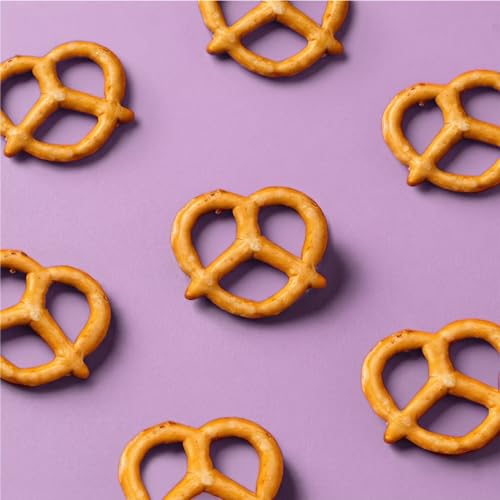Image of Atom Eats | Salted Pretzel Large Knots 30g | 100% Baked | Savoury Snack for Coffee, Wine, Desserts & Gifiting | Crunchy and Salty | Imported Quality | Classic American Snack