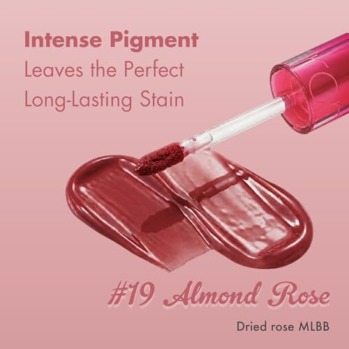 Image of rom&nd THE JUICY LASTING TINT #14 Almond Rose | Viral K-Beauty Lip Stain for Plump, Hydrated Lips | High-Shine 'Tanghulu' Gloss | Long-Lasting MLBB Dried Rose Color