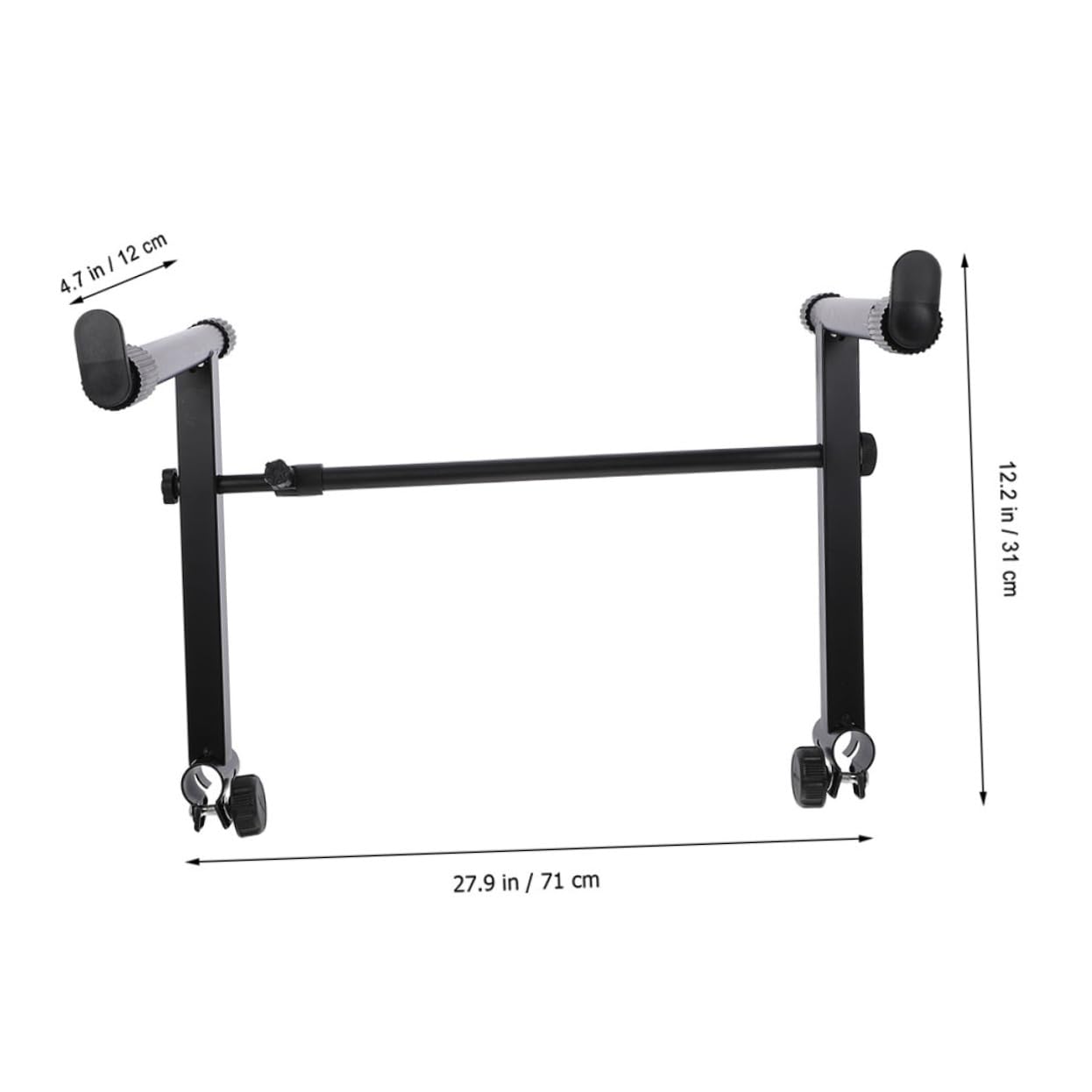 Support Métallique Rehaussé pour Clavier Électronique, Lot de 2 Sets