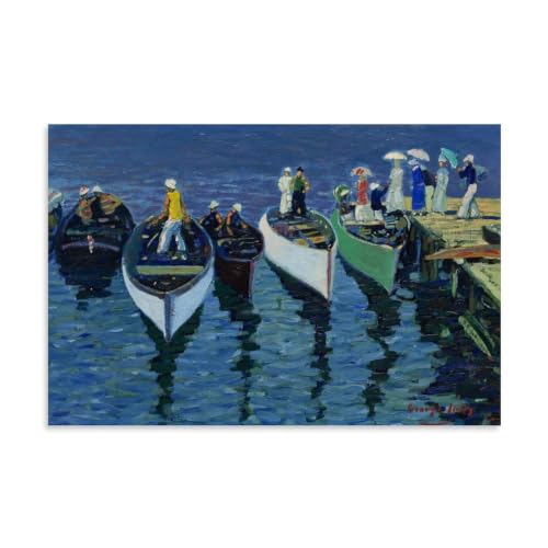 Cuadro en lienzo decorativo George Luks de 40 x 60 cm para salones y oficinas actuales