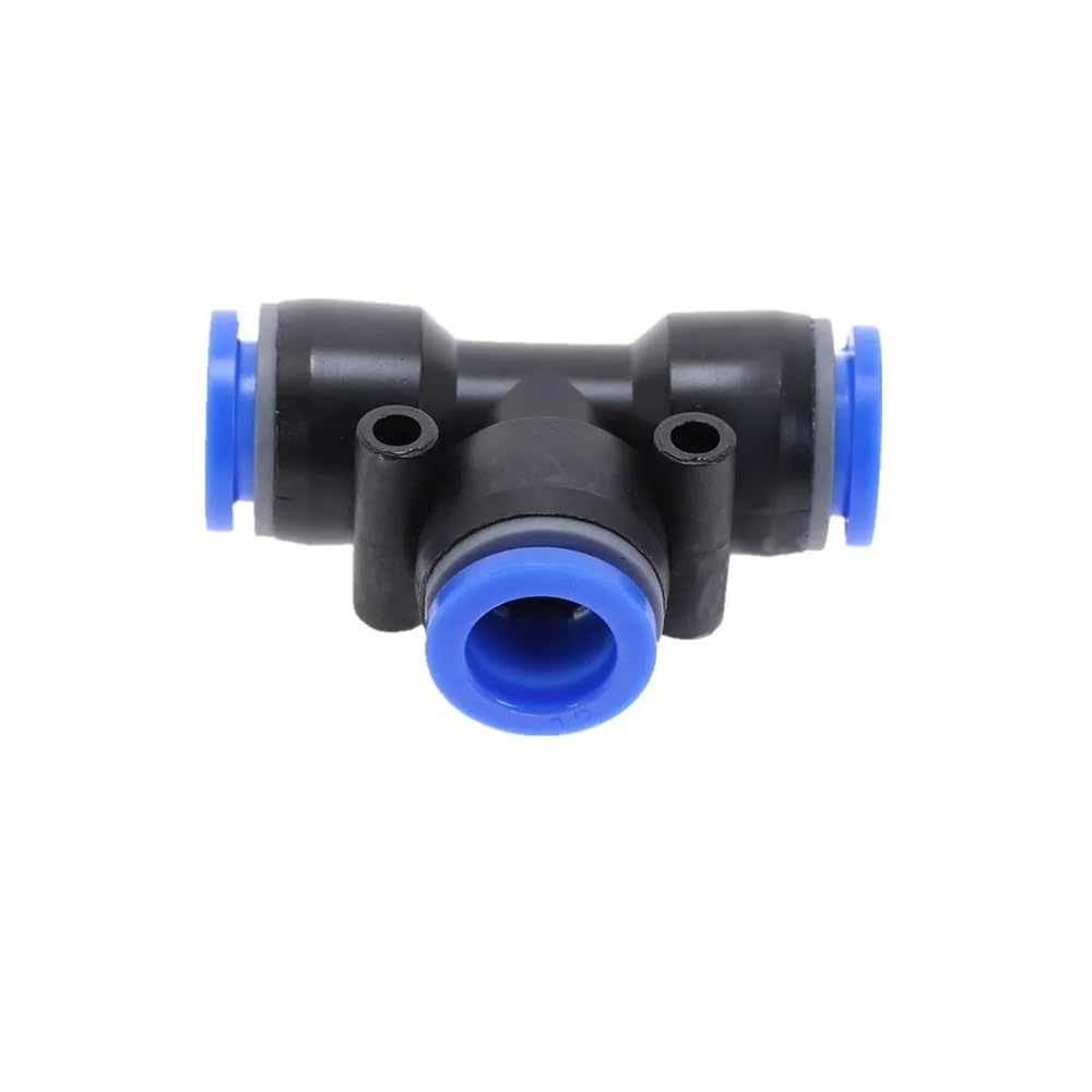 100pcs 50pcs PE Pneumatic Fittings Fitting T Type 3-Way for 4mm 6mm 8mm 10mm Tee Tube Quick Connector Slip Lock(10mm(100pcs))
