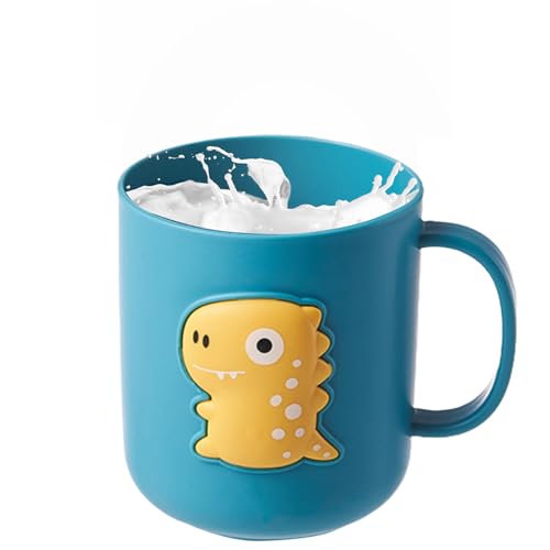 Vaso para Cepillos De Dientes | 400ml Dinosaurio Irrompible para Beber | Vaso para El Enjuague Bucal,para Niños, Niñas Y Bebés, para Uso En Hogar, Cocina Y Baño, para Leche Y