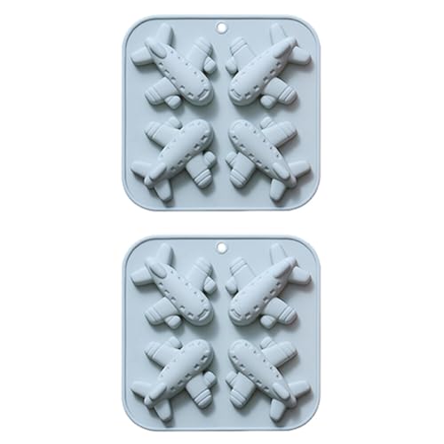 Molde de silicón para cubitos de hielo en forma de avión miniatura 1