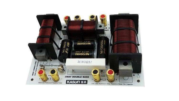 Generic 500W 3 Way 2Unit Double Woofer Speaker Frequency Divider Audio Crossover Filter