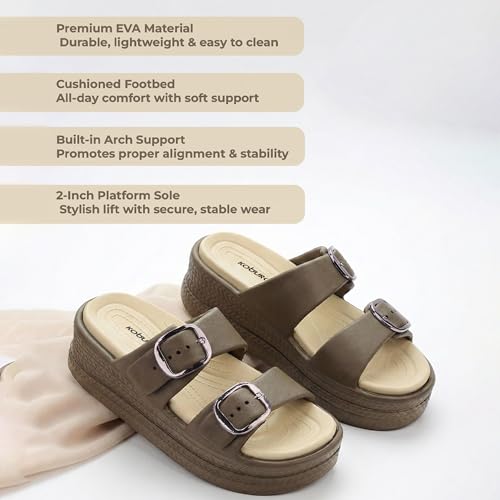 Image of KOBURG Diva Sandals for Women| Durable| Lightweight| Daily|Stylish l Antiskid|Heels|Easy to Clean Sandals| Comfortable | Extra Soft Slide KS-444