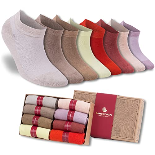 Image of BAMBOOVEN Ankle Socks for Women Thin Bamboo Rayon Low Cut Socks 3 /6 /8 /12 P