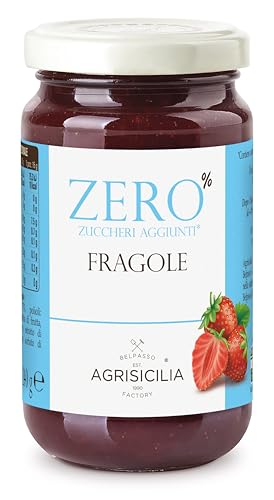 Agrisicilia zero% zuccheri aggiunti fragola,poche calorie ottima per colazione e merenda 240 grammi