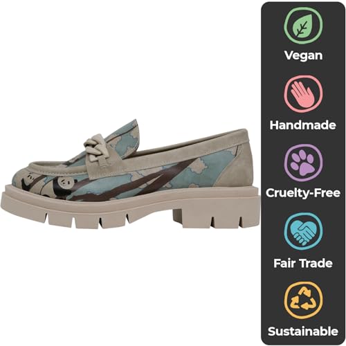 Image of DOGO Penny Loafers for Women - Handmade and Vegan Leather Platform Loafers for Women