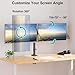 MOUNT PRO Dual Monitor Mount Fits 13-32 Inch/17.6lbs LCD Screen, Computer Monitor Desk Mount, Articulating Monitor Arm, Height Adjustable Display Stand for 2 Monitors, VESA Mount 75x75/100x100mm