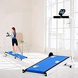 Mechanisches Laufband zum lautlosen Zusammenklappen, tragbares Haushalts-Mini-Lauf- / Laufprofil Gewöhnliche und platzsparende manuelle Trainingsmaschine für Frauen und Kinder zu Hause / Indoor Runni