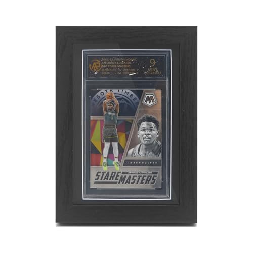 Image of FramePro PSA Graded Card Display Frame, Wall Mount Baseball Trading Card Display Case ONLY fit for PSA Graded Cards, Display for Basketball Football Hockey Pokemon MTG Yugioh Cards 1 PSA 3 Pieces