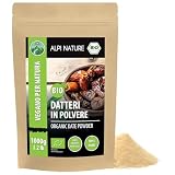 Alpi Nature Zucchero di Datteri BIO 1kg, Datteri Biologici Macinati, Sostituto dello Zucchero