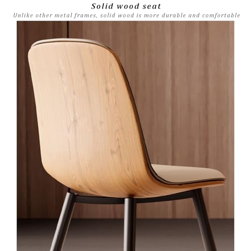 Chaise d'appoint de cuisine rembourrée avec pieds robustes