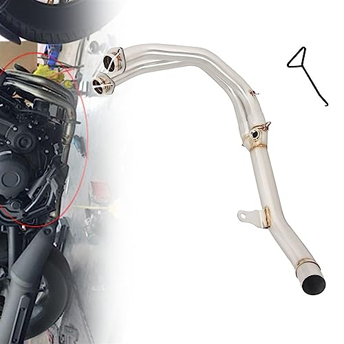 Échappement Rebel 500 : tube de liaison avant et intermédiaire modifié pour moto CMX500 2020-2022