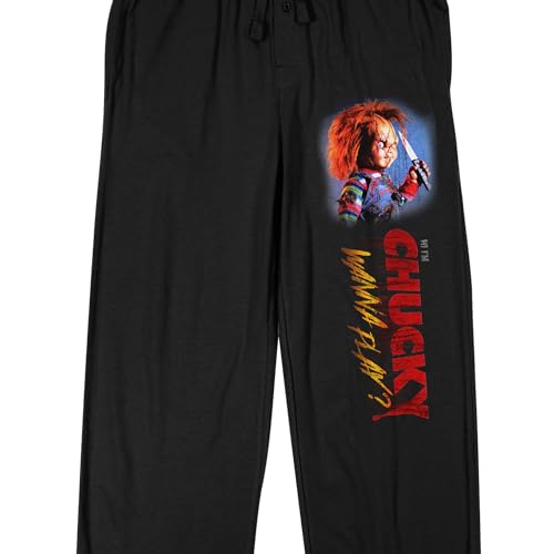 Bioworld Chucky Wanna Play Men's Black Sleep Pajama Pants2