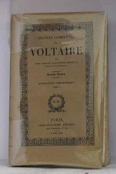 Paperback Oeuvres complètes de voltaire, dictionnaire philosophique tome I [French] Book