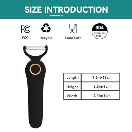 Image of 3-in-1 Electric Peeler | Auto Blade for Fruits /Vegetables | 3 Interchangeable Blades | Type-C Charging,Battery Capacity 1500 mAh | Kitchen, Travel, Camping Black