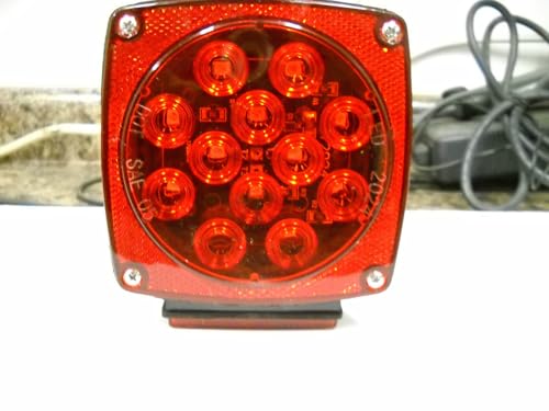 Everything for trailers, RVs and trucks and more - Submersible For Boat Trailer Right Side Light LED Red with Red Lens for truck Trailer Rv (FS1XN-966)