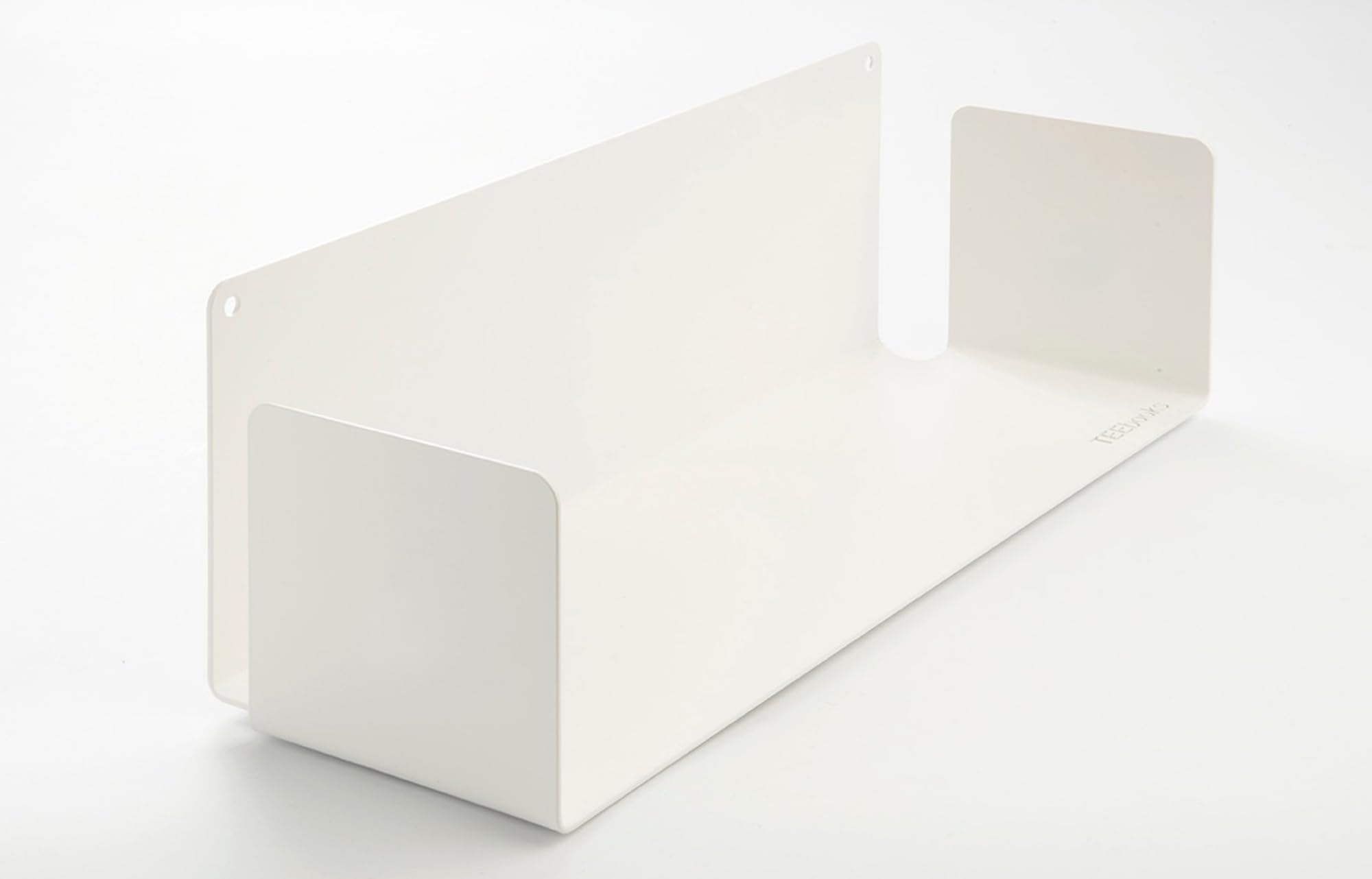 TEEbooks - 6 Estantes de Pared para Libros 60 cm | Estantería Invisible y Minimalista | Librería Flotante | Blanco | Made in Italy | Acero de Calidad | Fácil Fijación