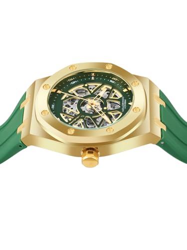 Image of French Connection Green Skeleton Dial | Automatic Watch for Men's | FCA28GR