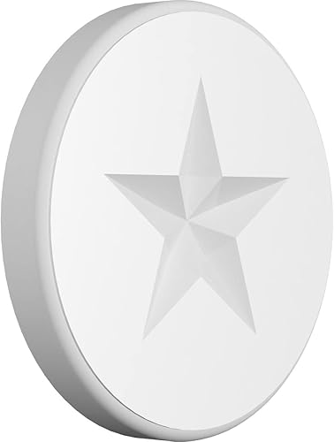 Vista 53 de Ekena Millwork ROSP060X060X075GRY08 Roseta estándar Grayson Star con borde redondeado, 6"W x 6"H x 3/4"P