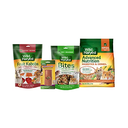 Wild Harvest® Small Animal Starter Kit, 4 Count, for Gerbils and Hamsters