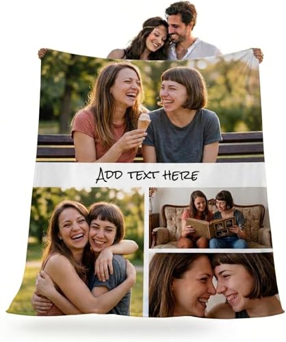 Custria Ship Next Day Custom Antistatic Blanket with Picture Text Logo Customable Flannel Blanket...