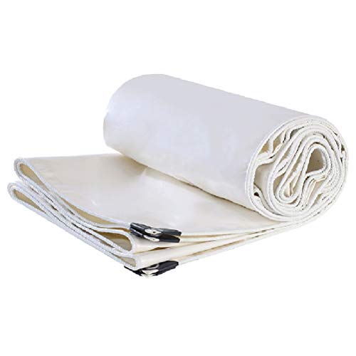 Bâche imperméable et résistante aux UV blanche 5mx6m de protection - 2