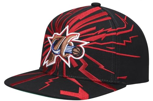Mitchell & Ness Philadelphia 76ers Earthquake Snapback miniatura 3