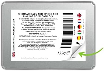 Zestaw upominkowy do ginu botanicznego i infuzyjnego zestaw 12 najlepszych botanicznych i przypraw do ginu.