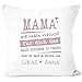 SpecialMe® Kissen-Bezug personalisiertes Geschenk Spruch Papa/Mama wir Habe versucht Finden anpassbare Namen Dekokissen Mama - 2+ Namen weiß 40cm x 40cm