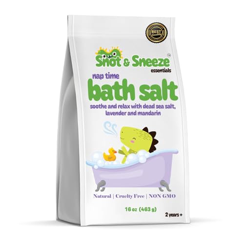 Image of Baby Vapor Bath, Natural Lavender Bath Salt for Babies and Kids, Relax and Calm Vapor Bath for Congestion, Cough Baby Essential Oils