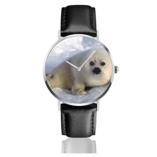 Preisvergleich Produktbild Armbanduhr mit Tiermotiv, Quarzuhrwerk, Quarzuhrwerk, Edelstahl, Lederarmband