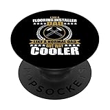 Toller Bodenbelag Installer Dad Spruch Bodenarbeit für Männer PopSockets mit austauschbarem PopGrip