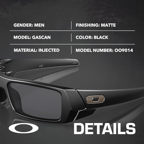 Image of Oakley GASCAN OO9014 Rectangle Shape Sunglasses With Official Eyewear Kit | Men's Sunglasses