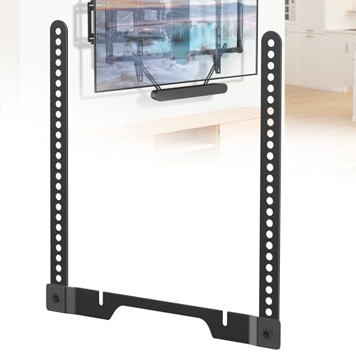 HEIWUKONG Mount Bracket for Sonos Ray TV Mount Heavy Duty Ray Mount Compatible with Sonos Ray Soundbars Soundbar Mount Under or Above The TV Height Adjustable Includes Hardware Black.