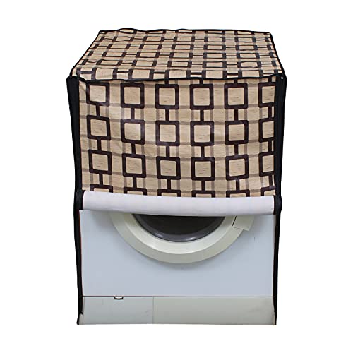 Image of Lithara Waterproof Front Load Washing Machine Cover For 6 kg, 6.2 Kg, 6.5 Kg, 7 Kg (Design 12)