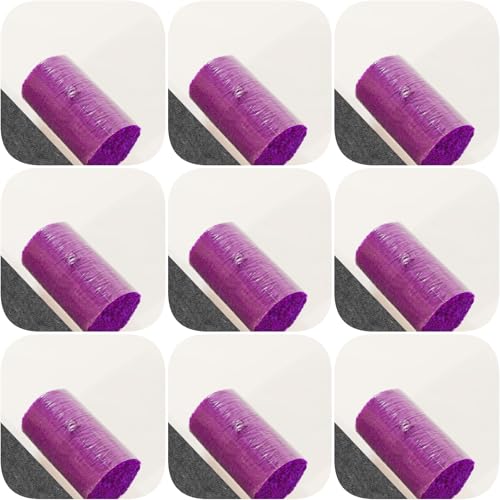 Image of Yglnden 10 Bundles Latch Hook Kit Colorful Yarn Bundles Cut Rug DIY Latch Hook Yarn for Handmake Craft Sewing Knitting for Adults (10 Bundles# Deep Purple A)